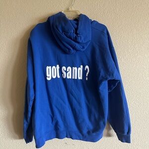 Got sand blue sweater size large